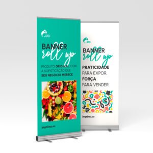 Banner Roll Up - TECIDO - 0,80x2,00m