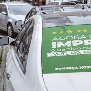 Adesivo Eleitoral Perfurado