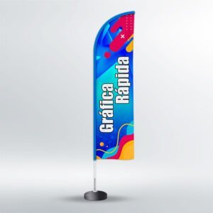 Wind Banner Gráfica Rápida - Faca - 3,50m