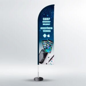 Wind Banner Loja de Celular - Faca - 3,50m