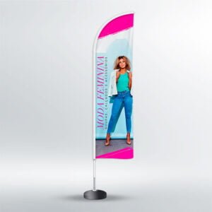 Wind Banner Loja de Roupa  - Faca - 3,50m