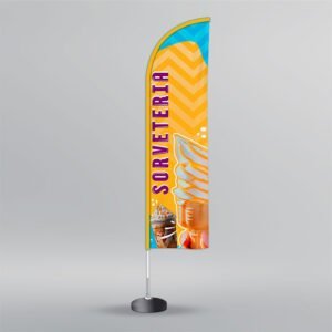 Wind Banner Sorvetes  - Faca - 3,50m