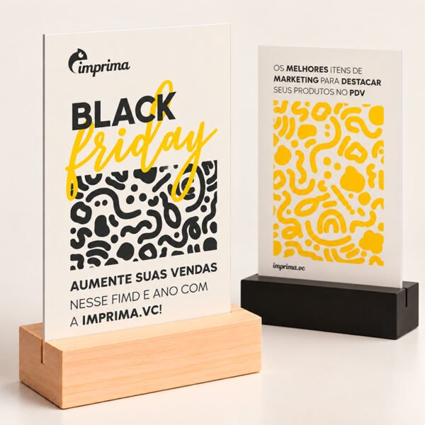 Display de Mesa Personalizado Black Friday