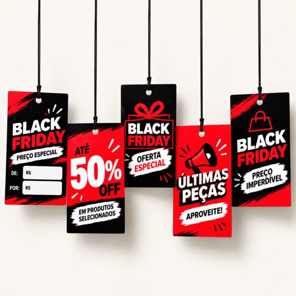 Etiqueta de Desconto Black Friday - Modelo 1