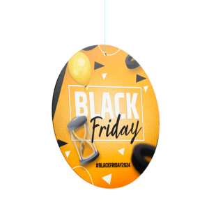 Móbile em Papel - Modelo 1 - Frente e Verso | Black Friday