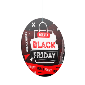 Móbile em Papel - Modelo 3 - Frente e Verso | Black Friday