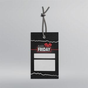 Etiqueta de Desconto - Modelo 4 - 9x5cm - Frente | Black Friday