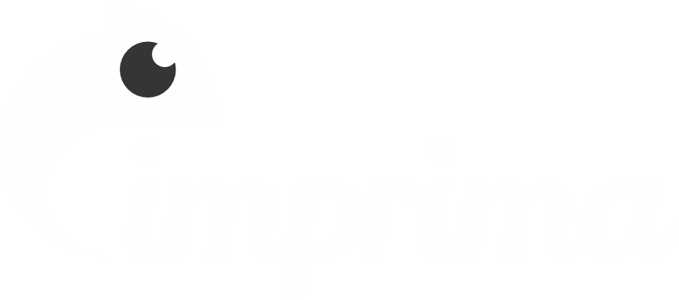 Logo Imprima.vc, versão branca