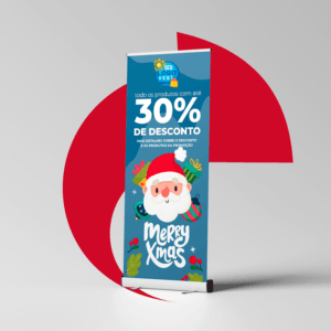 Banner Roll Up - 0,80x2,00m - Modelo 1 <br> ~Especial de Natal~
