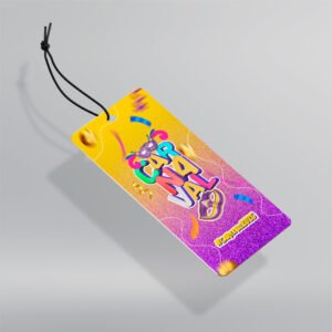 Etiqueta / Tag de Desconto - Papel Couchê 300g - Design Exclusivo - Modelo 2 - Frente e Verso - 9x5cm | Carnaval