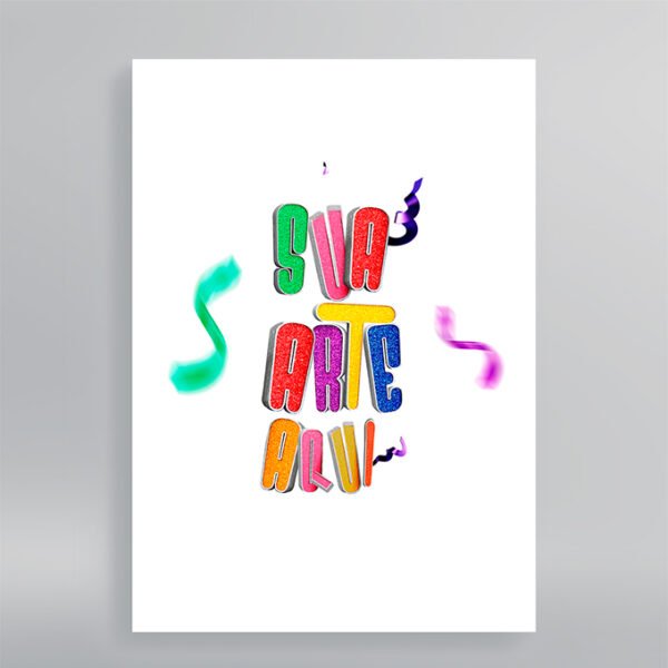 Cartaz em Papel Couchê 300 - Personalizado - Frente - 30x40cm | Carnaval - Imagem 2