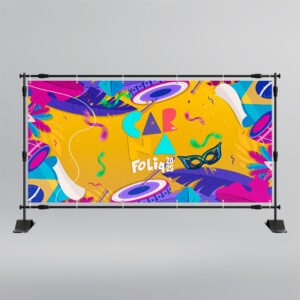 Lona para Backdrop - Design Exclusivo - Modelo 1 - 2,00x2,00m | Carnaval