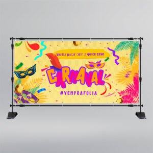 Lona para Backdrop - Design Exclusivo - Modelo 2 -   3,00x4,00m | Carnaval