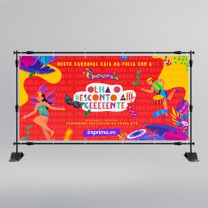 Lona para Backdrop - Personalizado - 3,00x4,00m | Carnaval