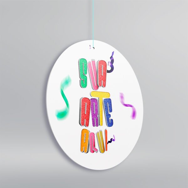 Móbile de Teto - Papel Couchê 300g - Personalizada - Frente e Verso - 30x30cm | Carnaval - Imagem 2