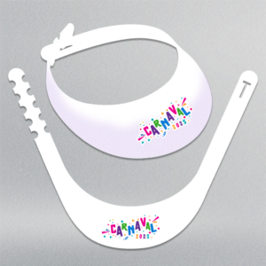 Viseiras de Aba - Papel Duplex 300g - Design Exclusivo - Modelo 1 - 27x17,6cm | Carnaval