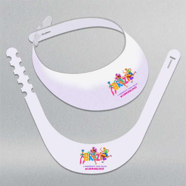Viseiras de Aba - Papel Duplex 300g - Design Exclusivo - Modelo 2 -  27x17,6cm | Carnaval