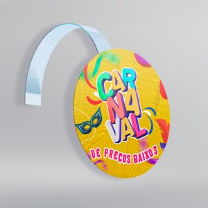 Wobbler Promocional - Design Exclusivo - Modelo 1 -  10x10cm | Carnaval