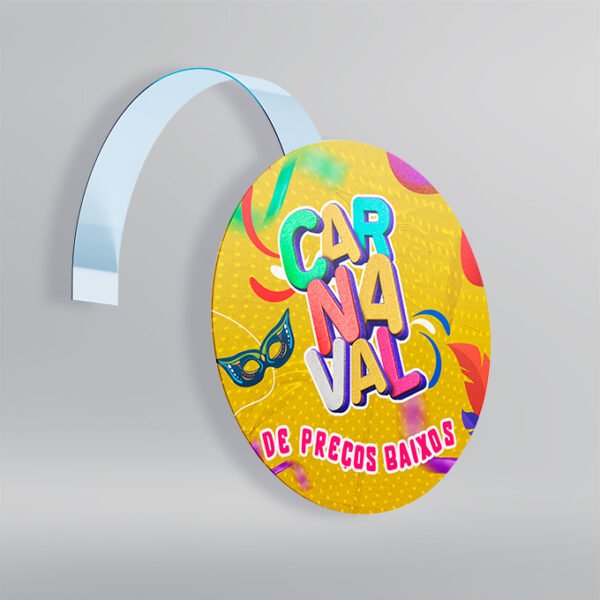 Wobbler Promocional - Design Exclusivo - Modelo 1 -  10x10cm | Carnaval