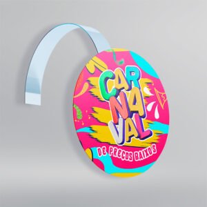Wobbler Promocional - Design Exclusivo - Modelo 2 -   10x10cm | Carnaval
