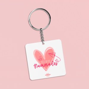 Chaveiro Personalizado - Modelo 4 - Acrílico - Frente e Verso <br> #Kit com 10 unidades