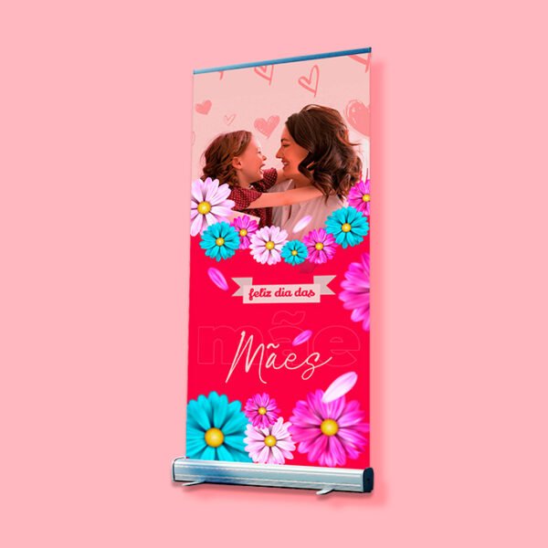 Banner Roll Up - Linha Rosal - Modelo 3 - Em Lona