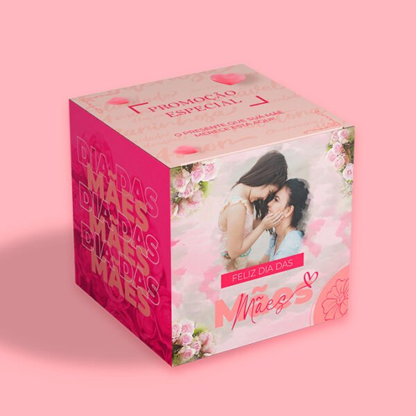 Cubo Expositor Promocional - Modelo 2 - Duplex 300g <br> #Kit com 5 Unidades