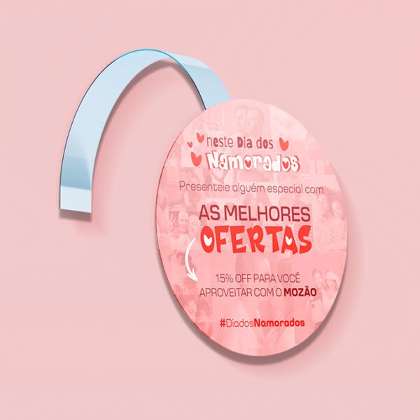 Wobbler Promocional - Modelo 2 <br> #Kit com 10 unidades
