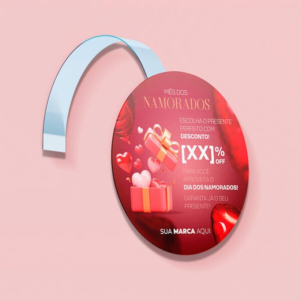 Wobbler Promocional - Modelo 5 <br> #Kit com 10 unidades