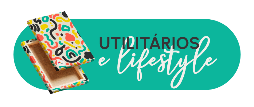 Ícone que identifica a categoria de brindes com base no lifestyle do cliente da Imprima.vc, formando por um fundo verde, a imagem de dois quadros tipo canvas personalizados a esquerda e, ao lado e a direita, o nome da subcategoria.