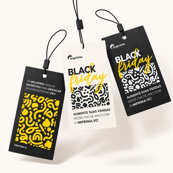 Etiqueta de Desconto Personalizada Black Friday